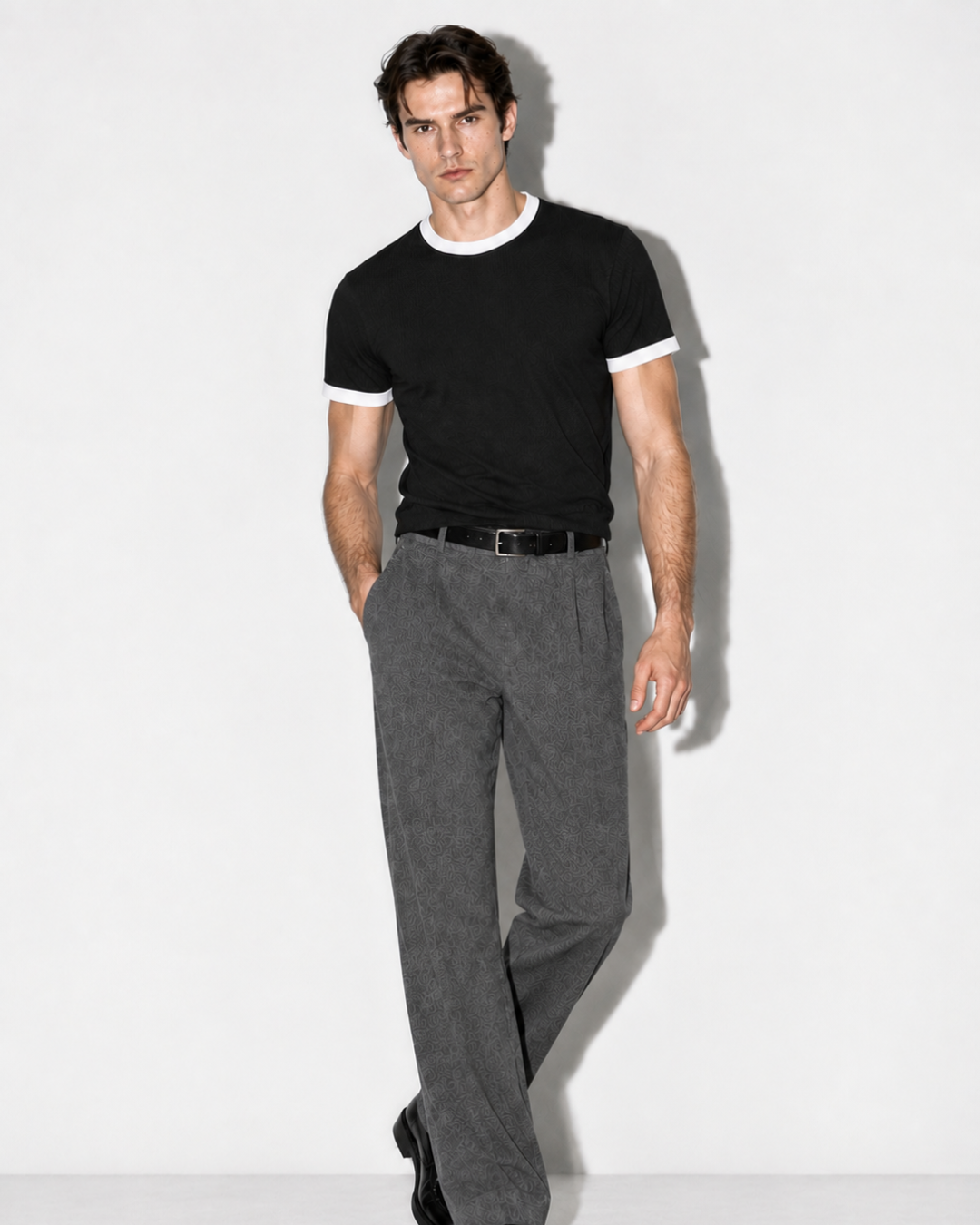 Black & White Ringer T-Shirt