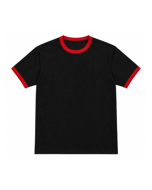 Black & Red Ringer T-Shirt