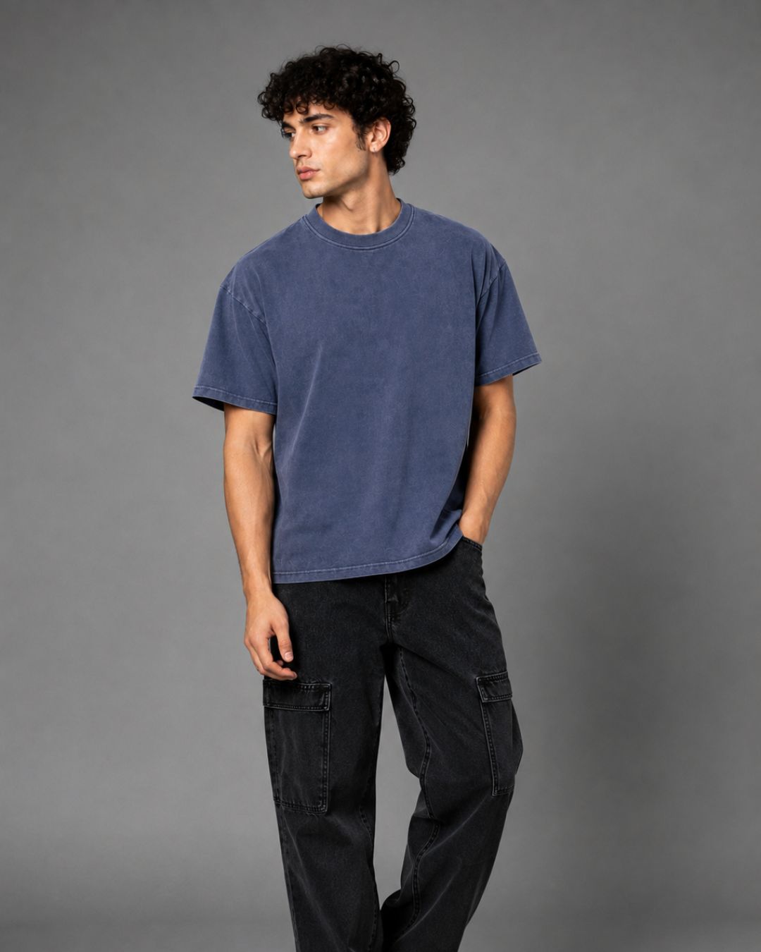 Slate Blue Vintage T-Shirt
