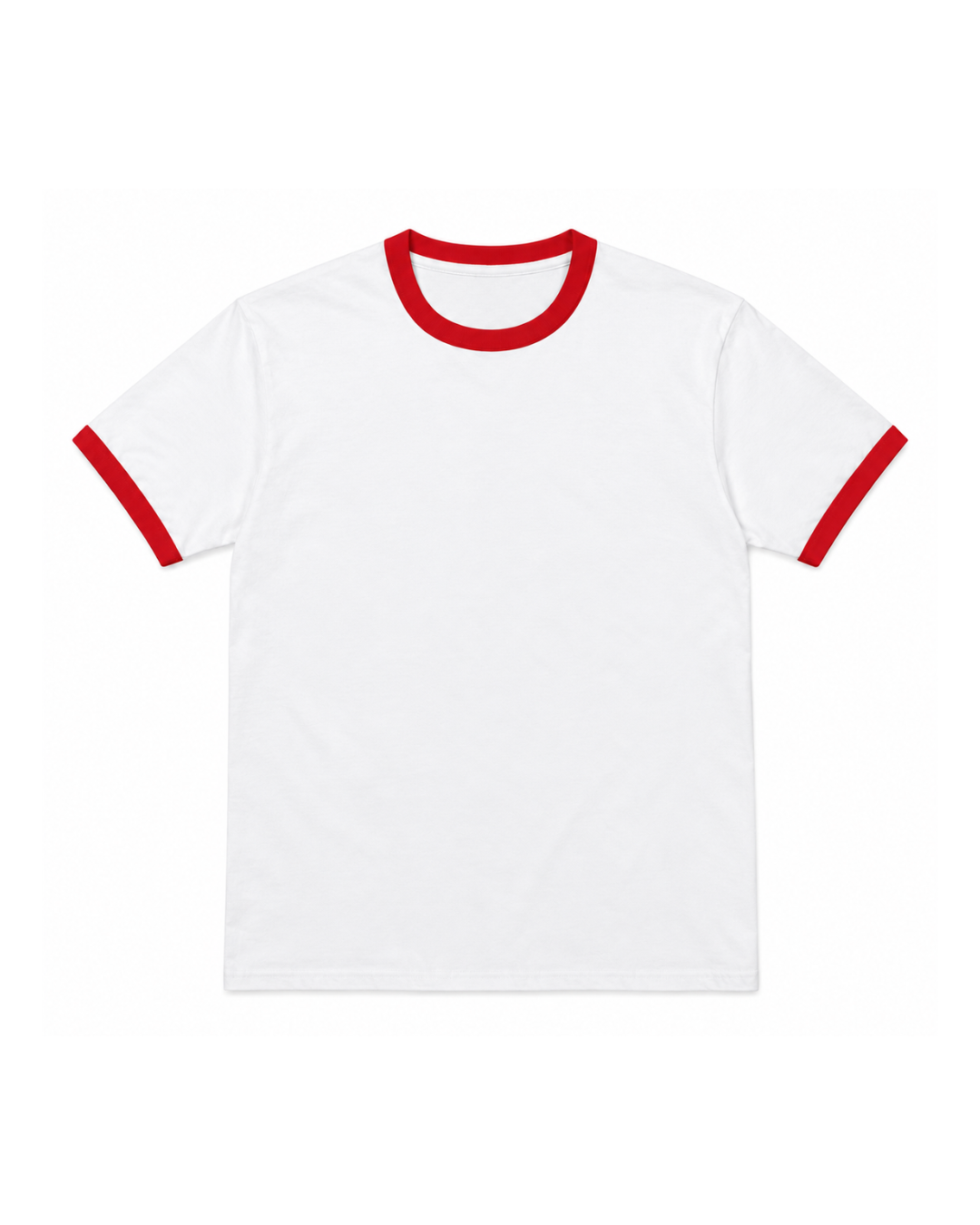 White & Red Ringer T-Shirt