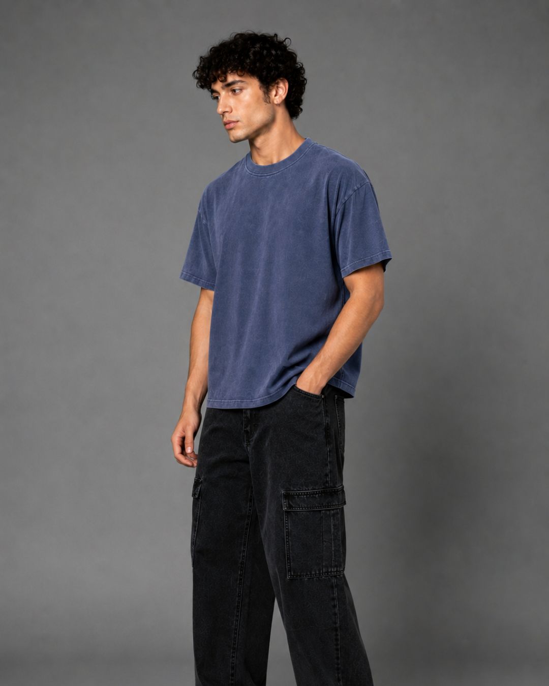 Slate Blue Vintage T-Shirt