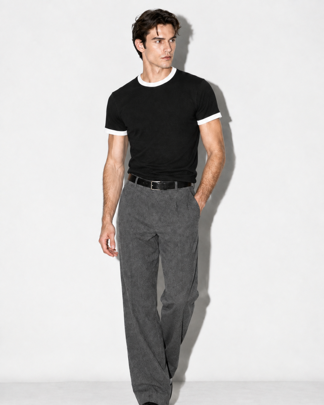 Black & White Ringer T-Shirt