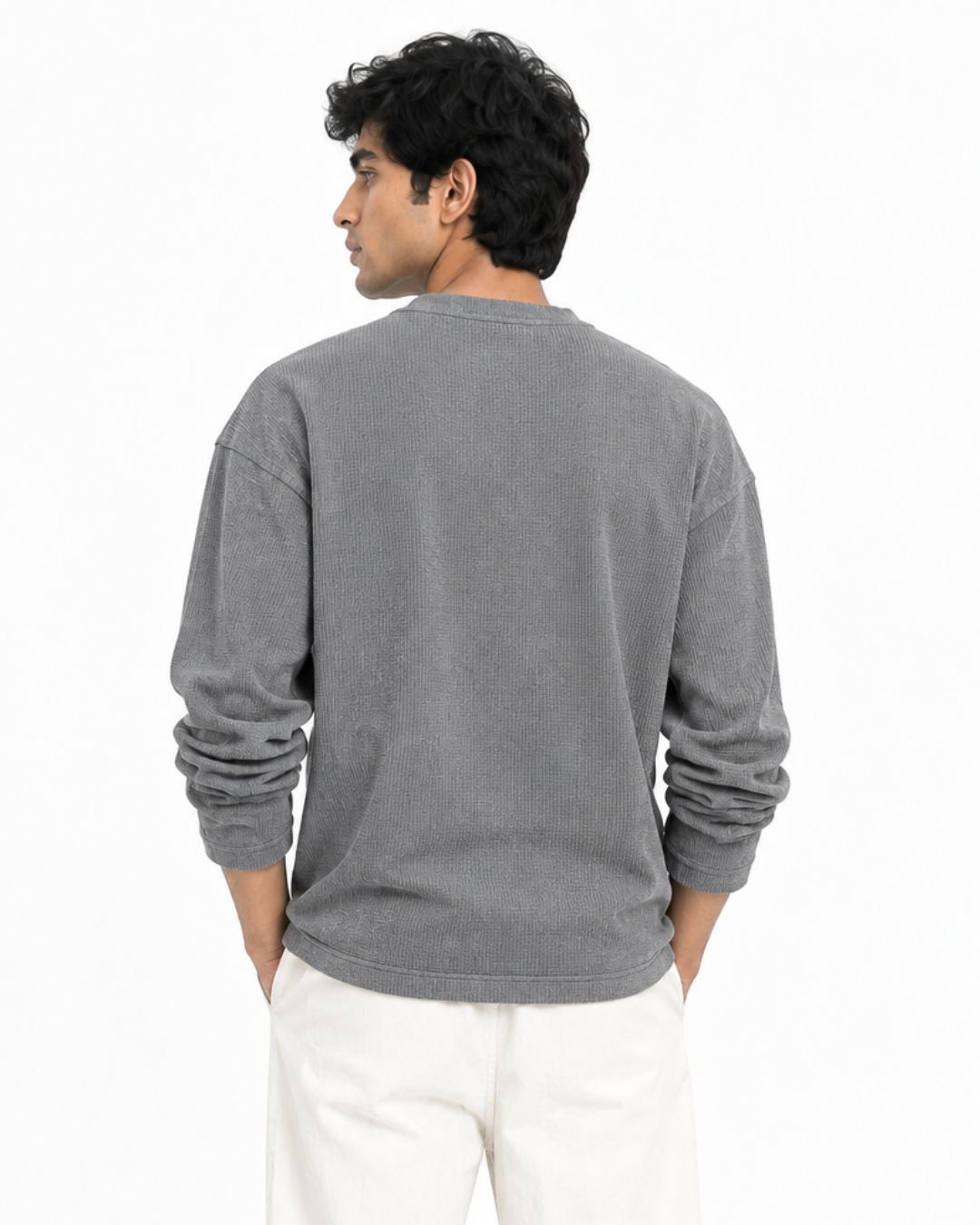 Melagne Grey Henley