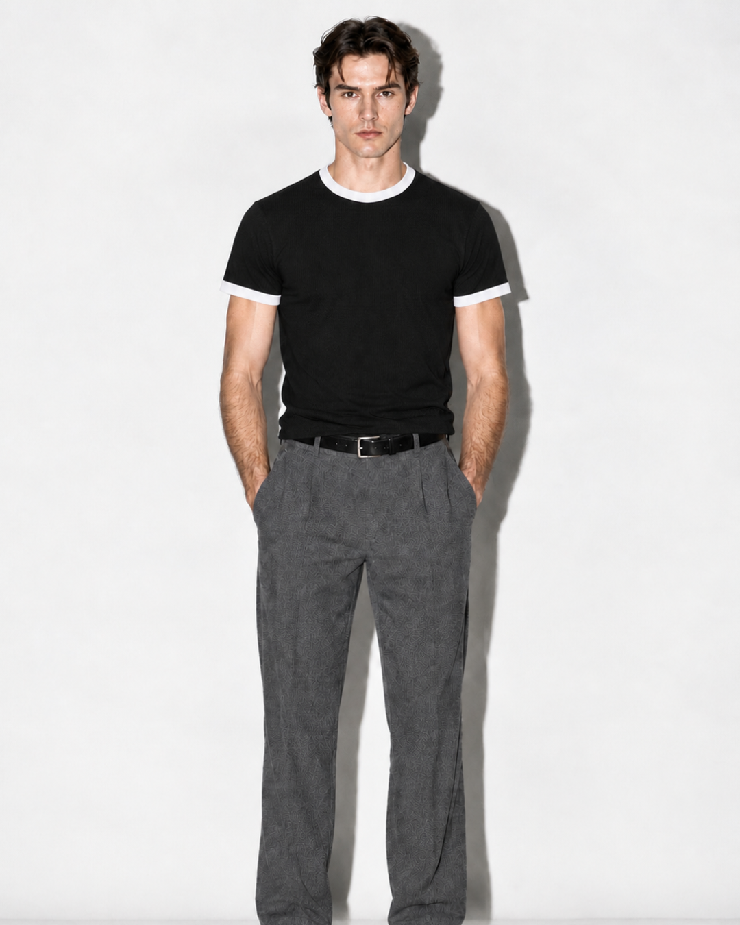 Black & White Ringer T-Shirt