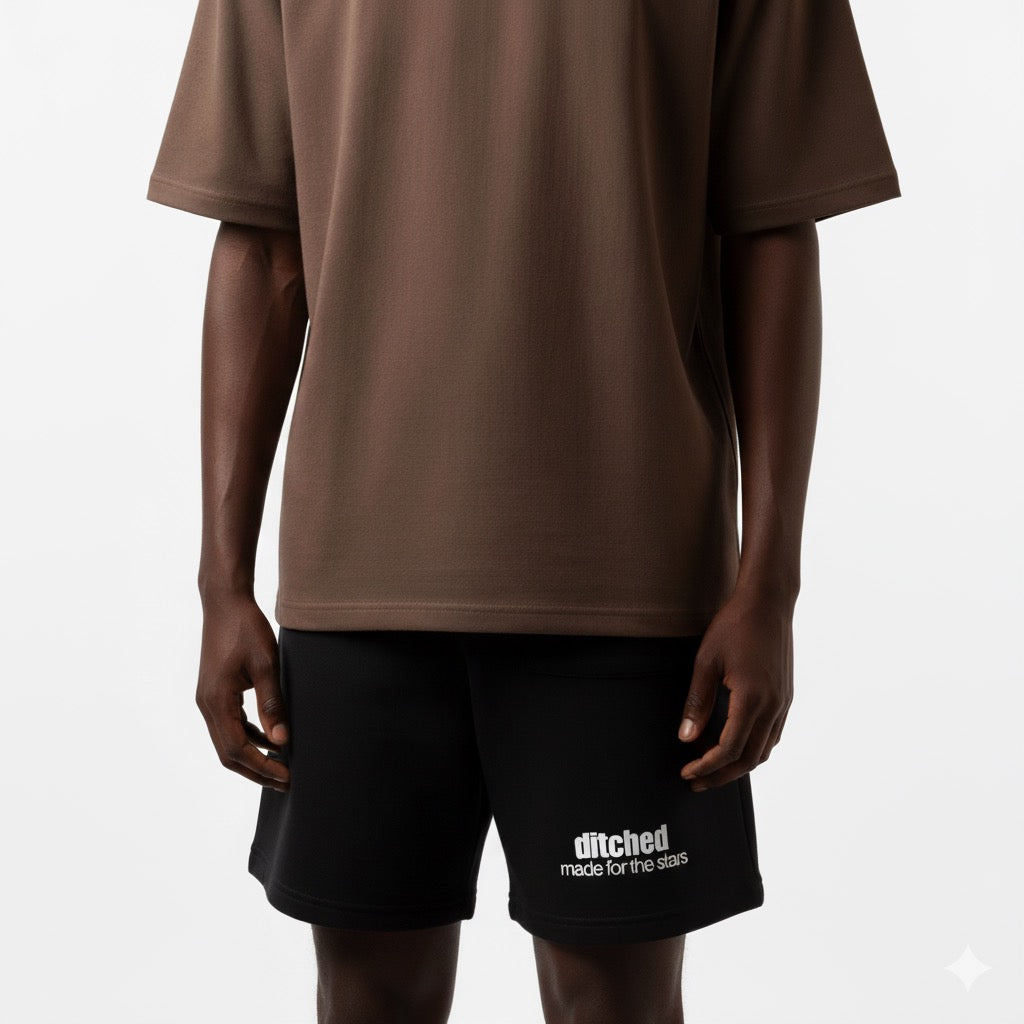 Black Basic Shorts